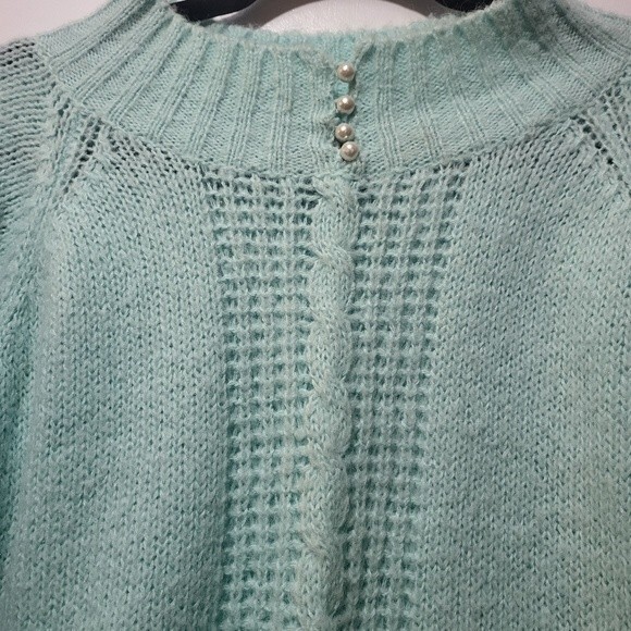 JP Vintage Aqua Blue Sweater XXL - Picture 2 of 6